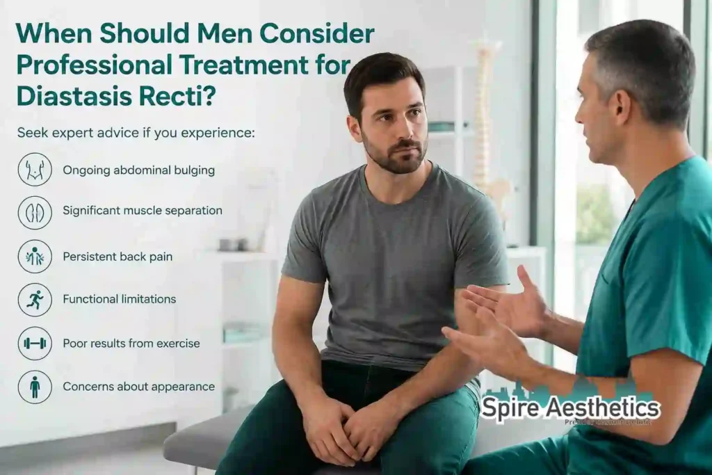 When Should Men Consider Professional Treatment for Diastasis Recti Great Yarmouth?